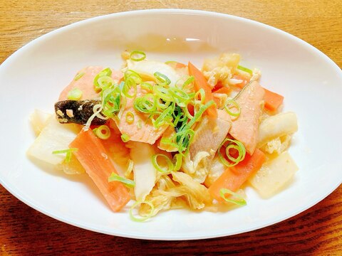 白菜と鮭の味噌煮